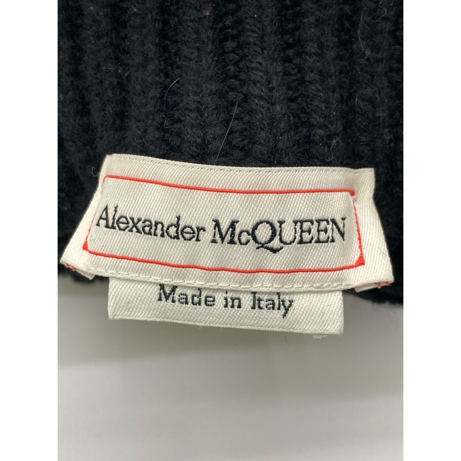 Alexander McQueen アレキサンダーマックイーン 710205 ﾌﾞﾙｰ ｳｰﾙﾄﾞﾚｰﾌﾟ  
