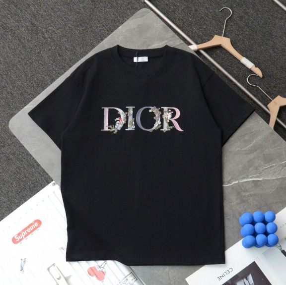 【大人気刺繍】Dior ディオールTシャツ半袖Flower