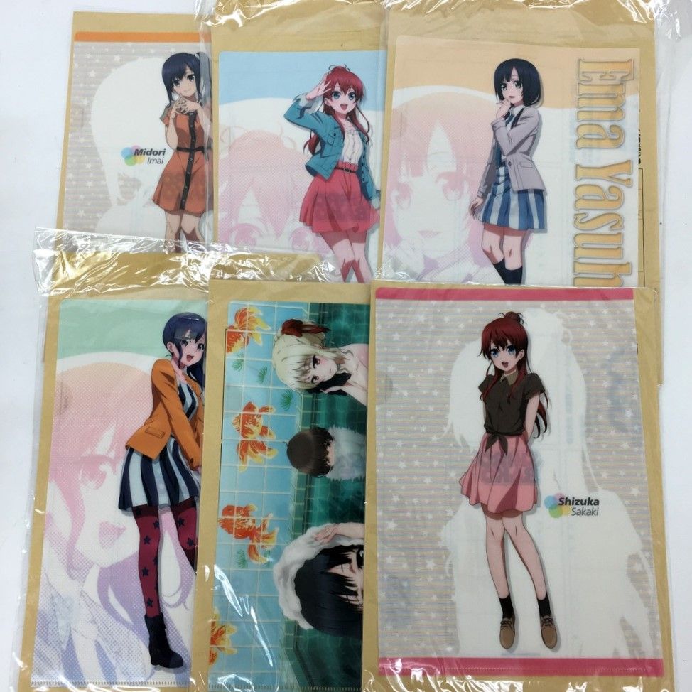 ☆未開封品 SHIROBAKO クリアファイル A4 6枚セット今井みどり 坂木しずか 安原絵麻 - メルカリ