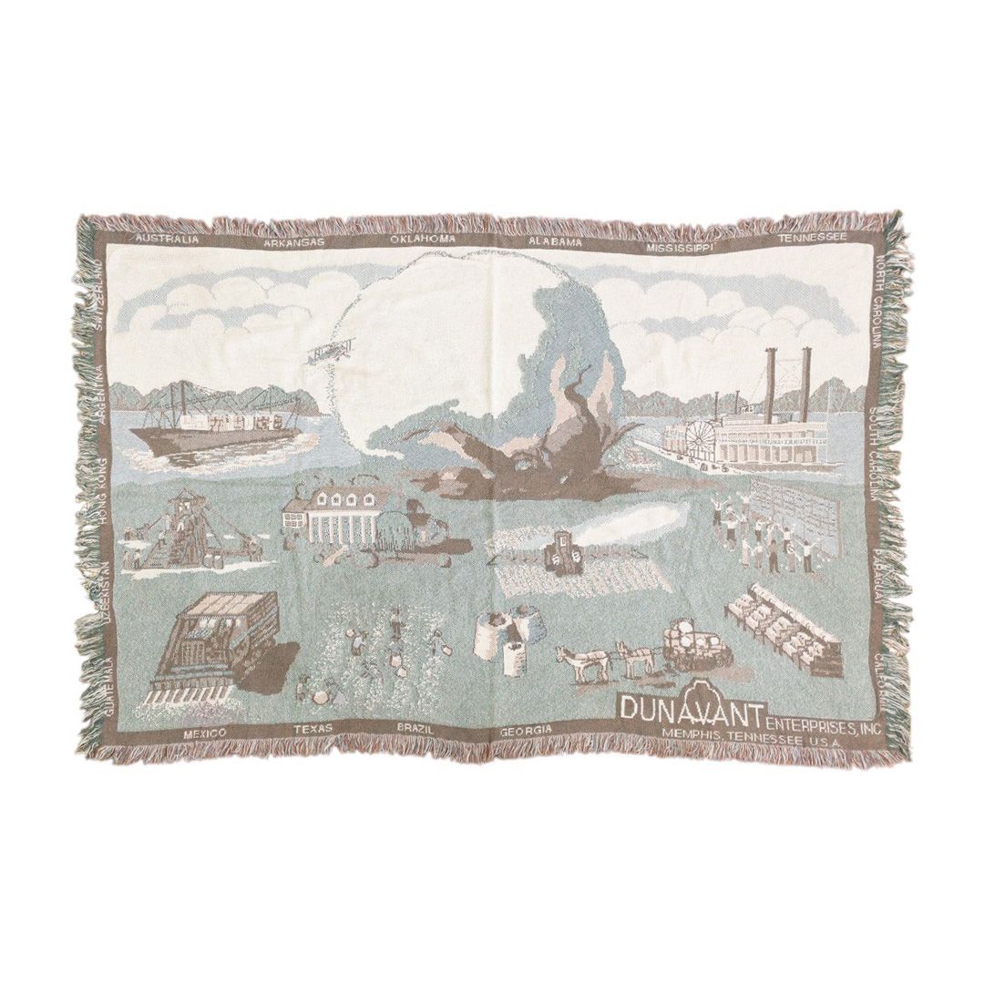 VINTAGE - vintageラグ カーペット 企業ロゴ 綿花 船 工場 1208 VINTAGE - vintageラグ カーペット 企業ロゴ 綿花 船 工場 1208