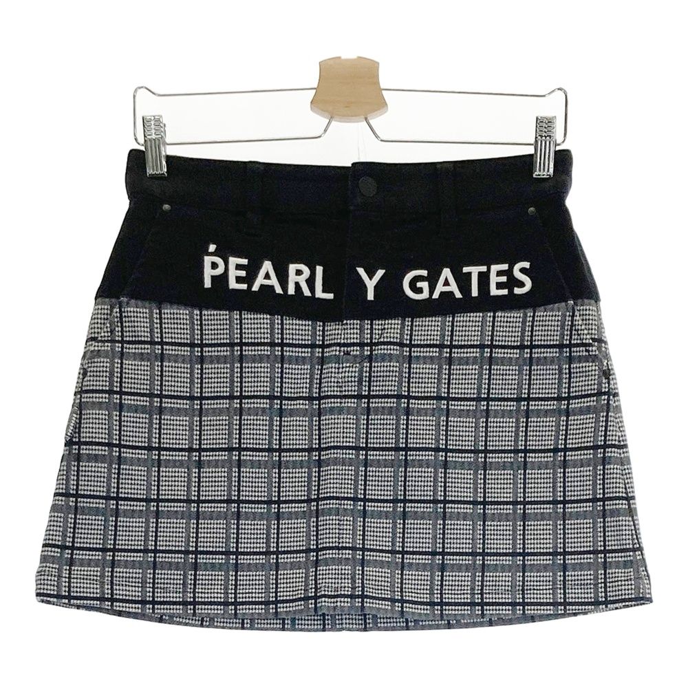 新品 PEARLY GATES パーリーゲイツ ゴルフ スカート ブラック 黒 シワ撥水 TEXBRIDツイルスカート | PEARLY GATES（パーリー
