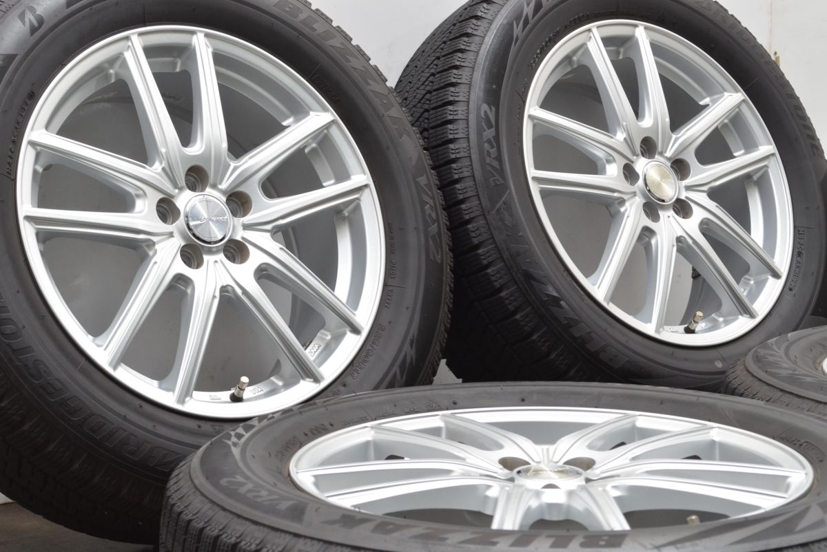 バリ溝 エコフォルム 17in 7J 53 PCD100 ブリヂストン ブリザック VRX2 225 60R17 XV フォレスター レガシィアウトバック 可