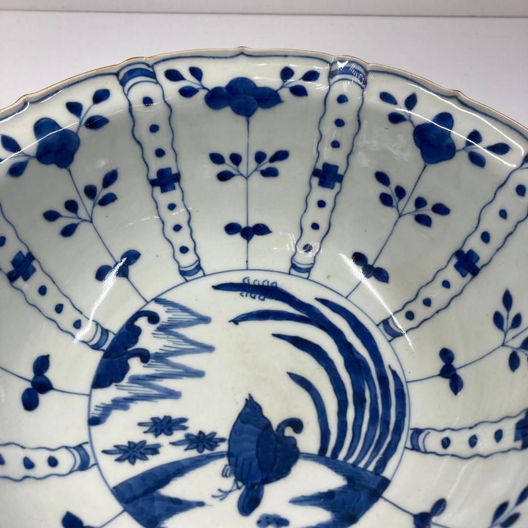 酒井田柿右衛門 染付鉢 丼 角福 木箱付 幅23.2㎝ 東Y5-1214☆2F - メルカリ