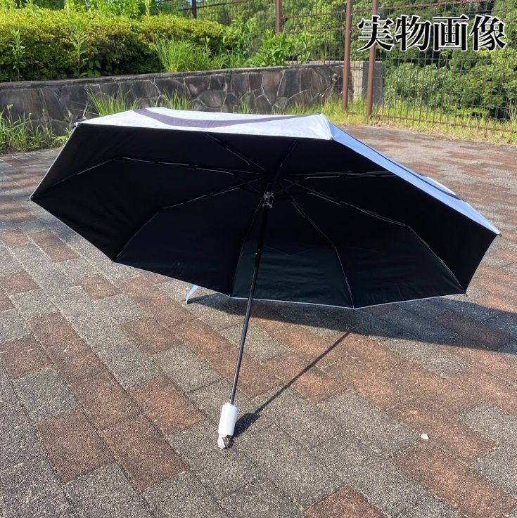 折り畳み 晴雨兼用 日傘 黒 カメリア 紫外線 99.9%カット 遮光性100%