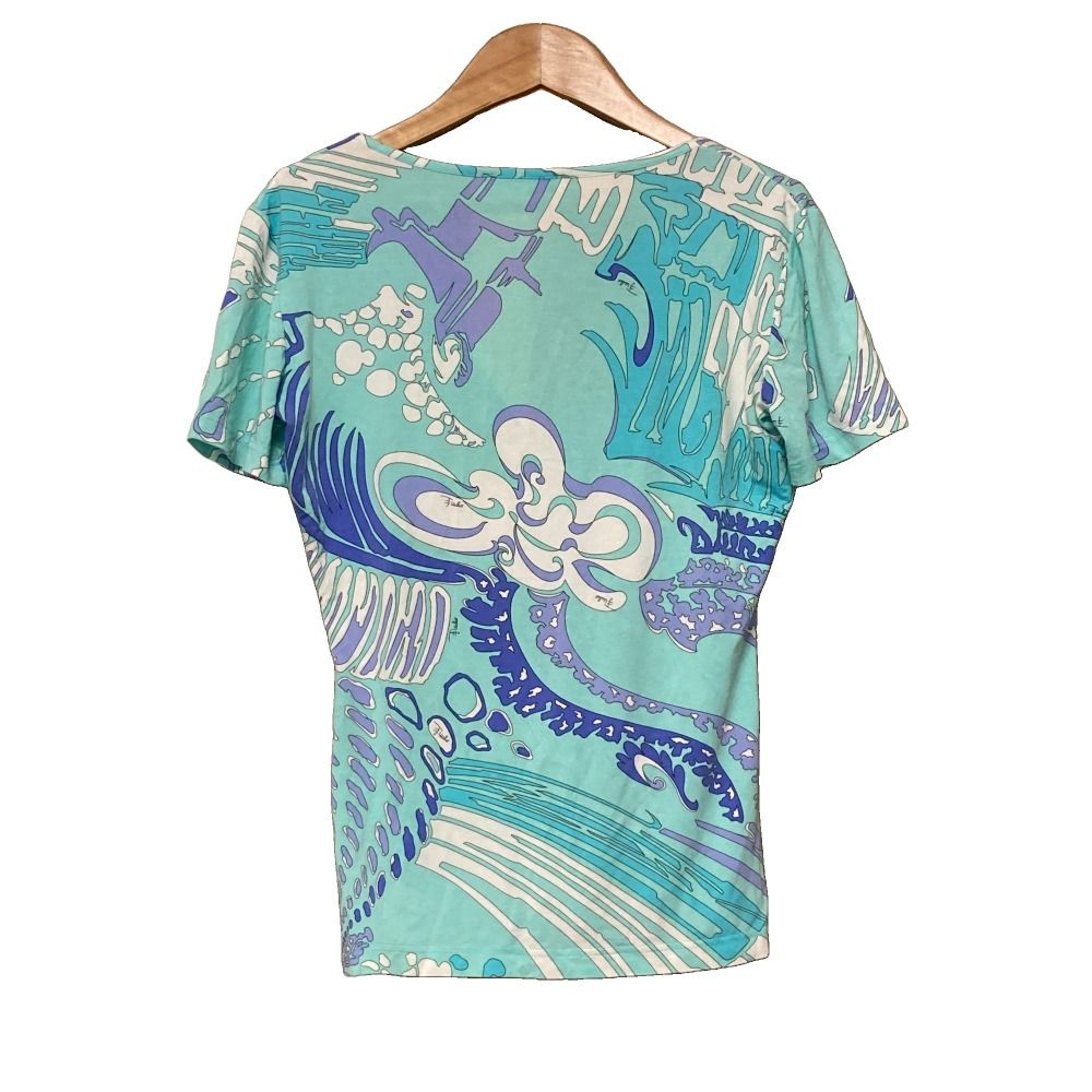 EMILIO PUCCI ライトピンク花柄 長袖カットソー 美品 131111-16-a.jpg
