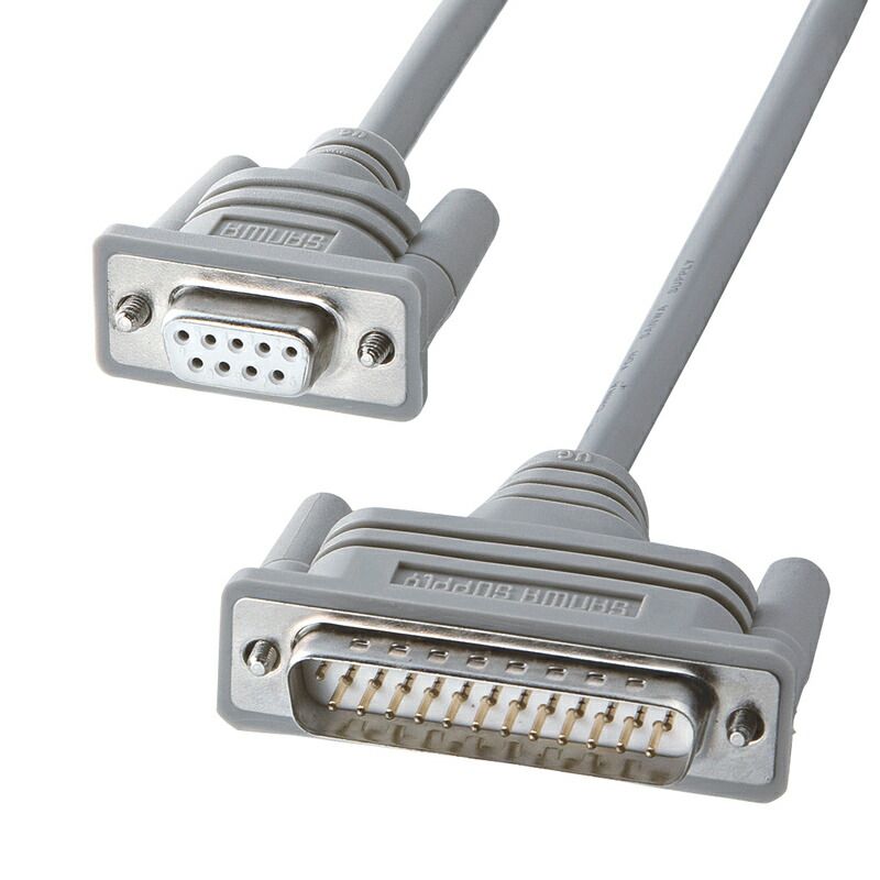 まとめ買い サンワサプライ RS-232Cケーブル TA モデム用 2m KRS-3102FK2 ×3セット
