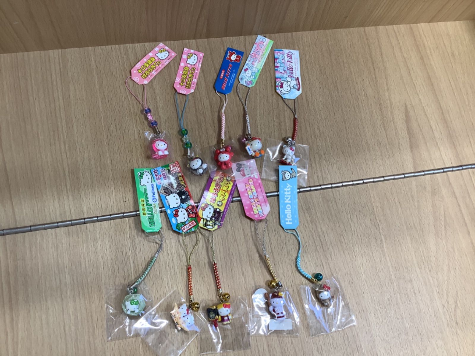 G1395 ハローキティ キティちゃん 根付 ストラップ 10点セット