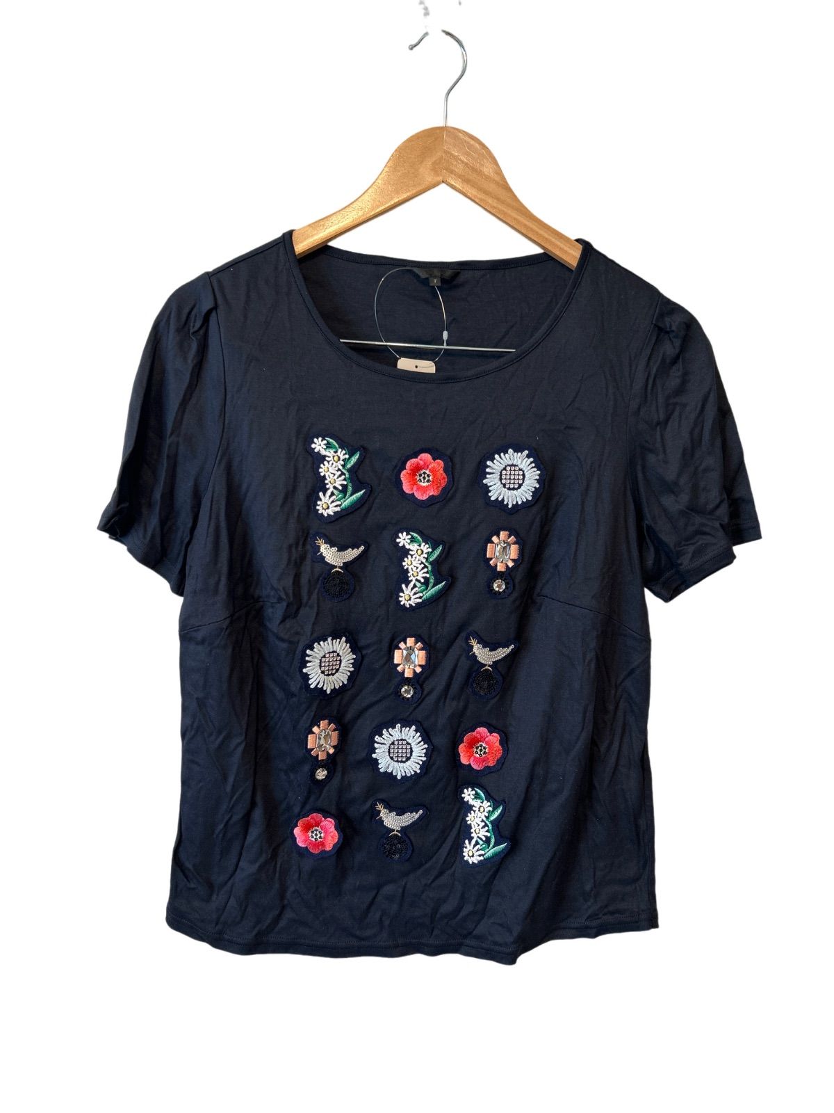 Z1374 TO BE CHIC トゥービーシック 半袖Tシャツ レディース