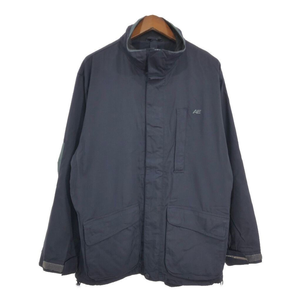 00年代 American Eagle アメリカンイーグル AE77 ナイロンジャケット ネイビー (メンズ M) 中古 古着 S9013