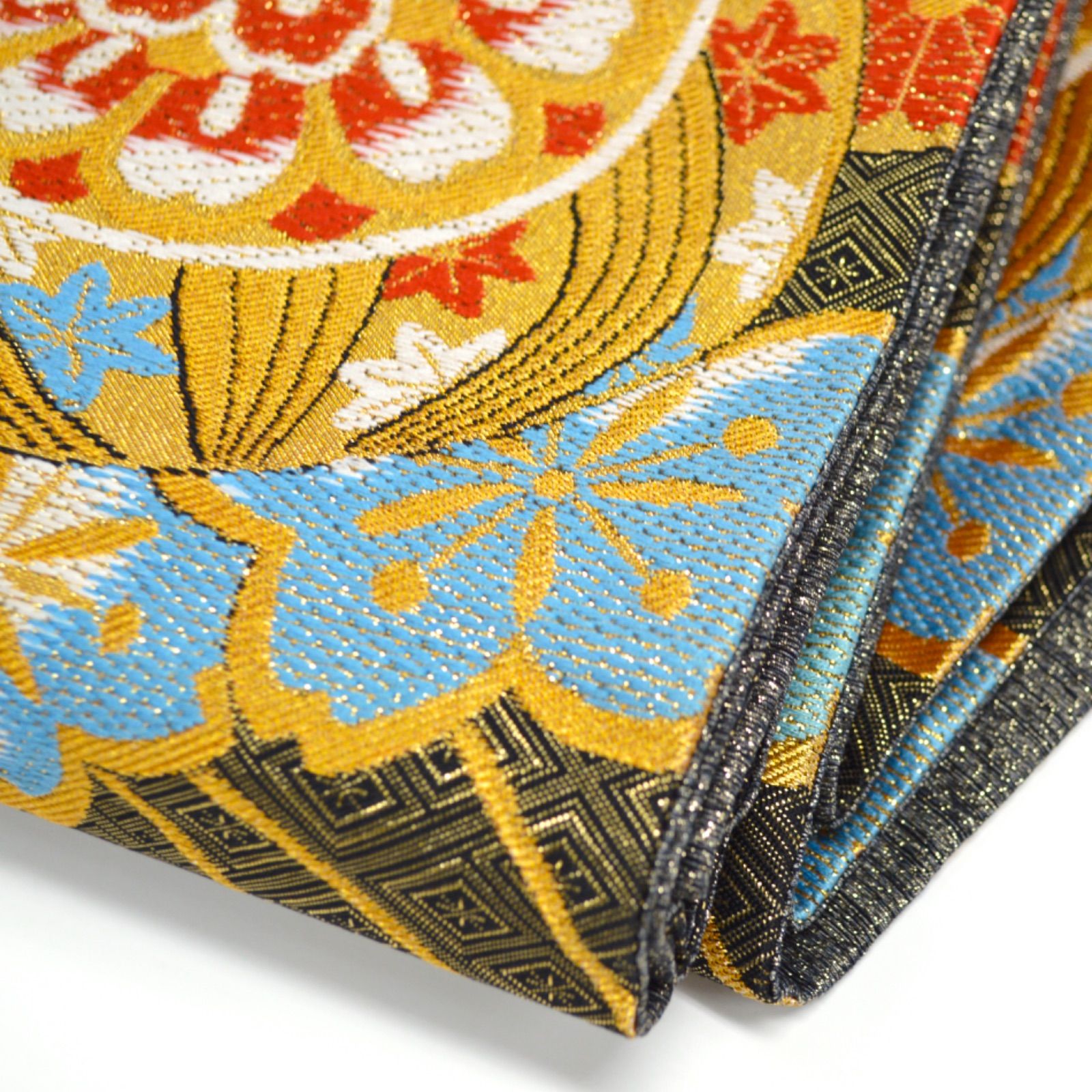 美品》正絹 振袖フルセット SS〜Mサイズ 成人式 金駒刺繍 赤地 鞠 古典