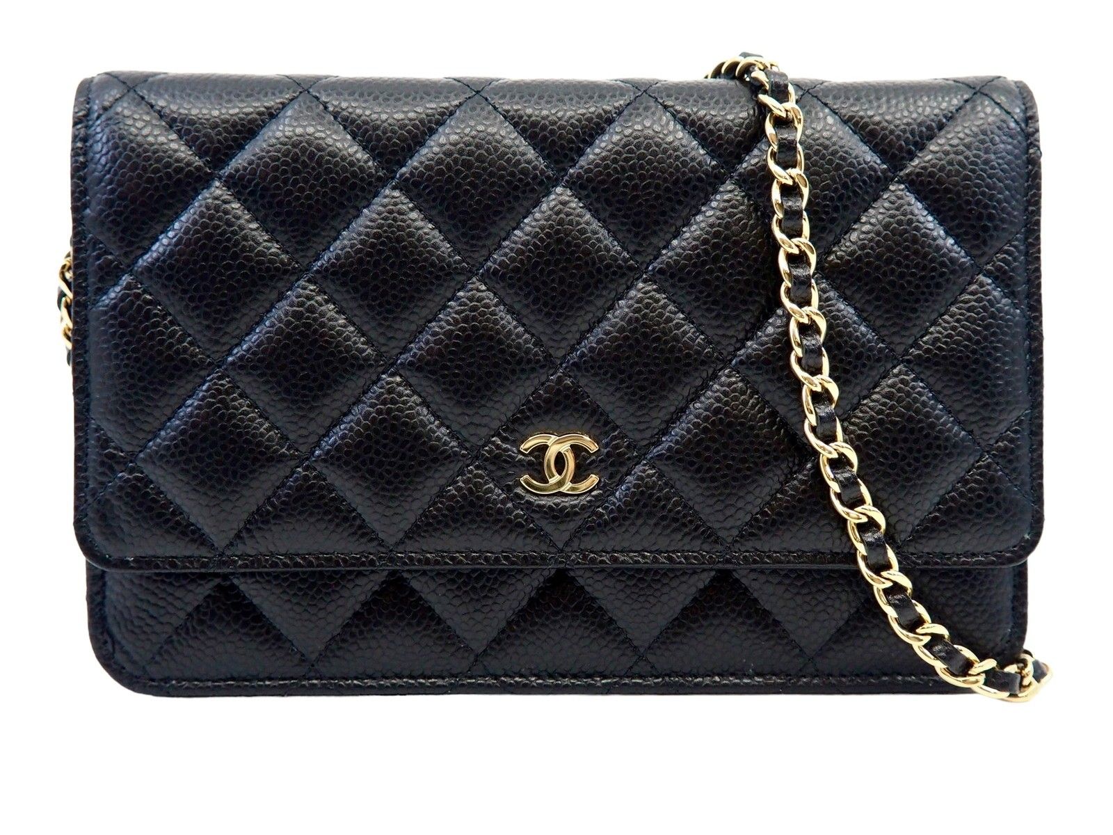 CHANEL(シャネル) マトラッセ クラシック チェーンウォレット AP0250Y01864C3906 キャビアスキン ブラック×ゴールド金具  チェーンショルダーバッグ 2022年購入品 - メルカリ