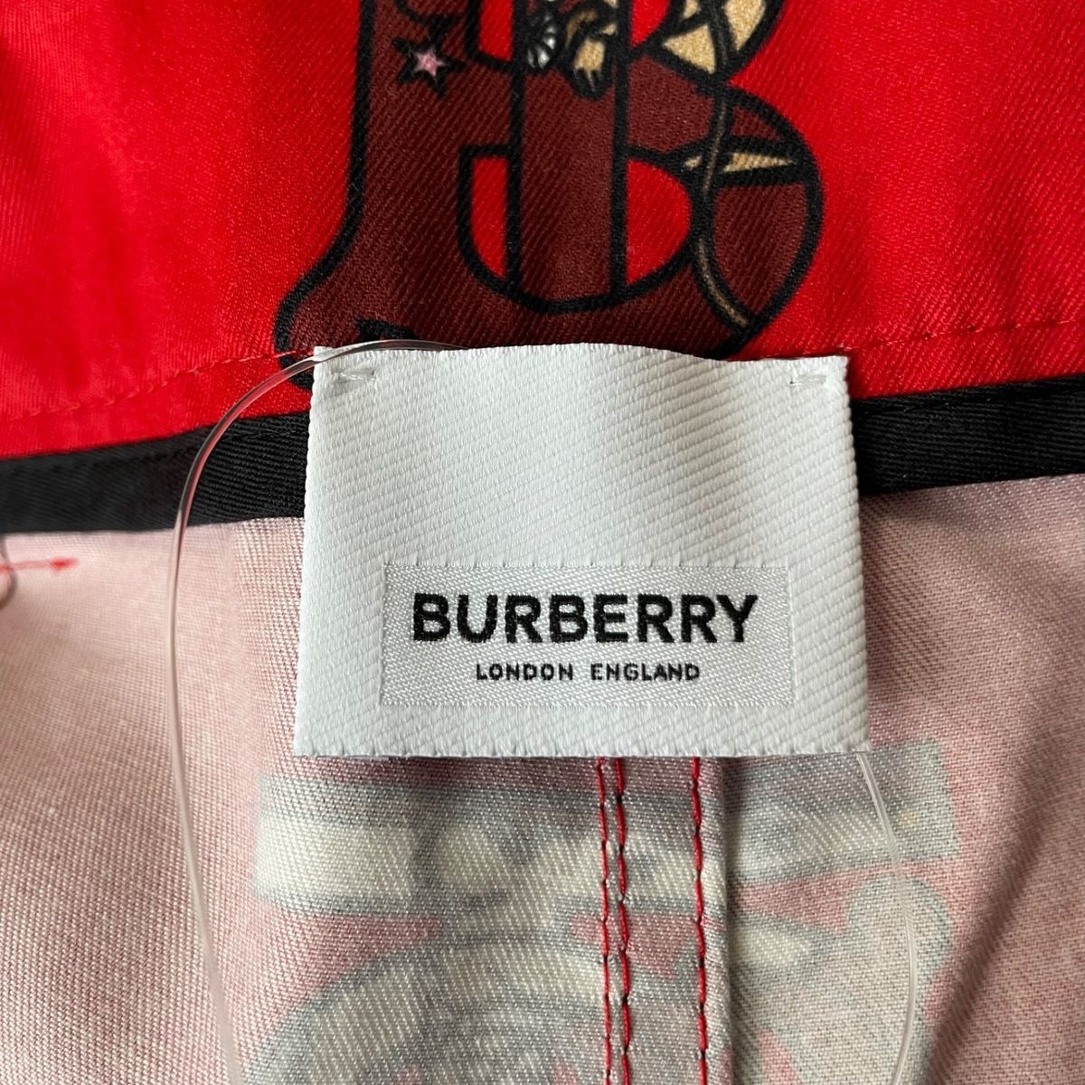 BURBERRY LONDON ENGLAND(バーバリーロンドンイングランド) ハーフパンツ サイズ48 XL メンズ - 8025152  レッド×ボルドー×マルチ - メルカリ