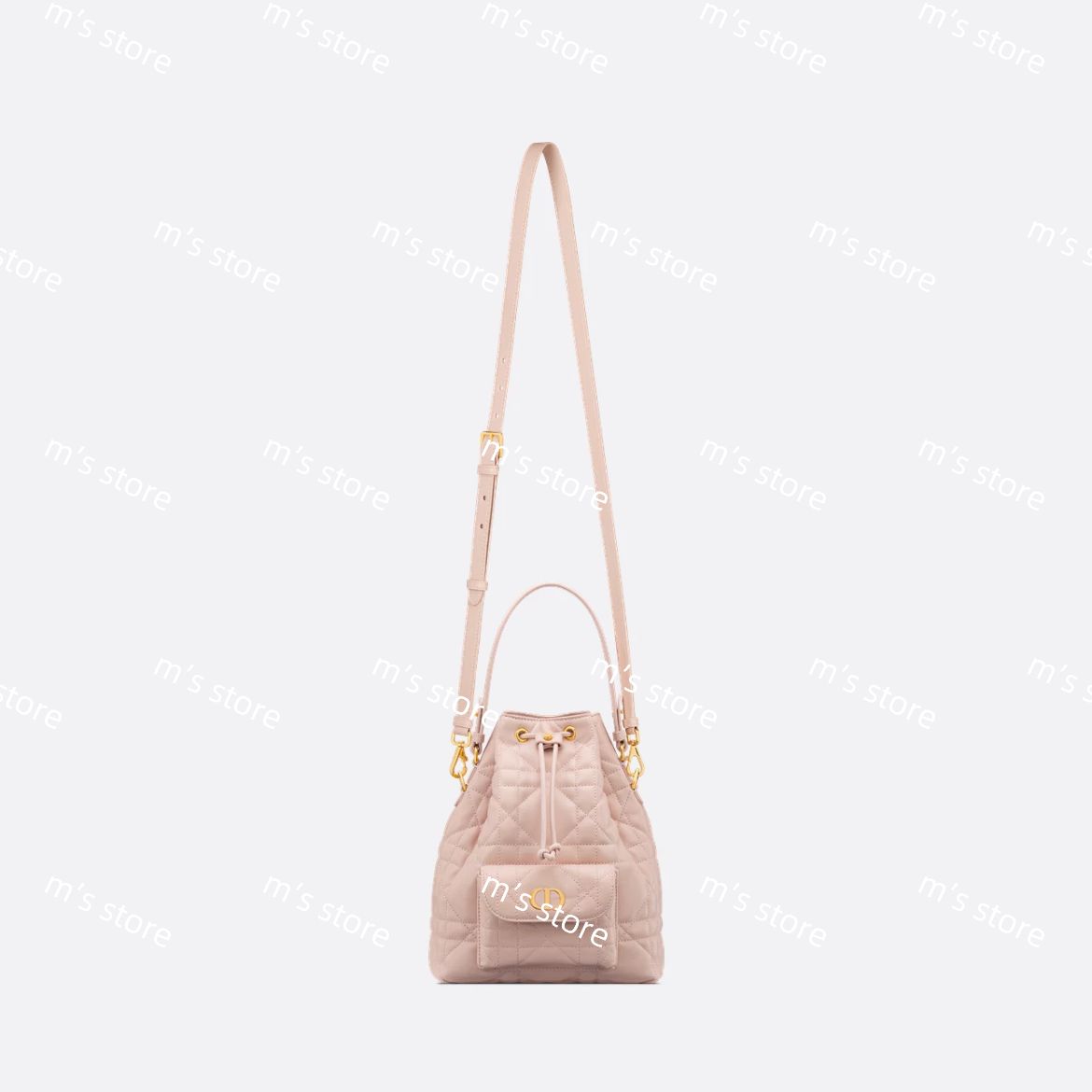 【淡く優しい上品カラー】DIORCaroバケットバッグスモールピンク DIOR | Dior Caro バケットバッグ スモール マクロカナージュ