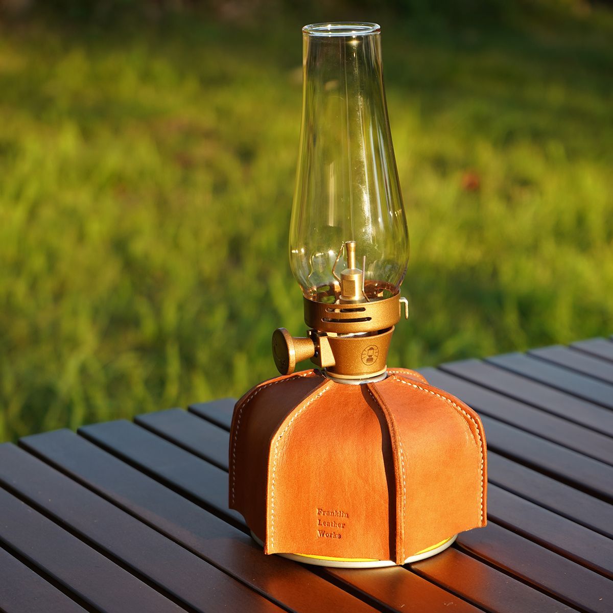 OD缶カバー】本革 ガス缶カバー ハンドメイド ヌメ革 たつのレザー