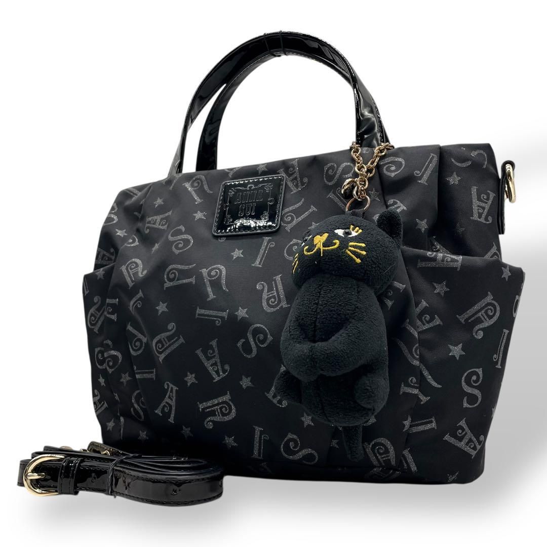 美品✨】ANNA SUI アナスイ スター 2way ショルダー ナイロン ANNA SUI 