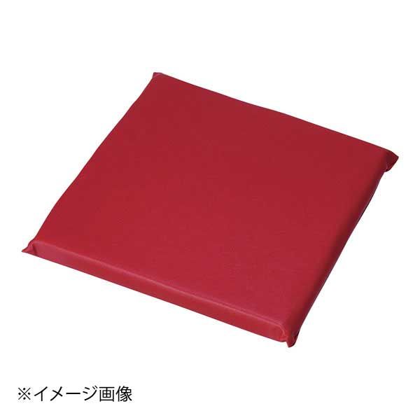【新品】レザー座布団 無地 大 赤