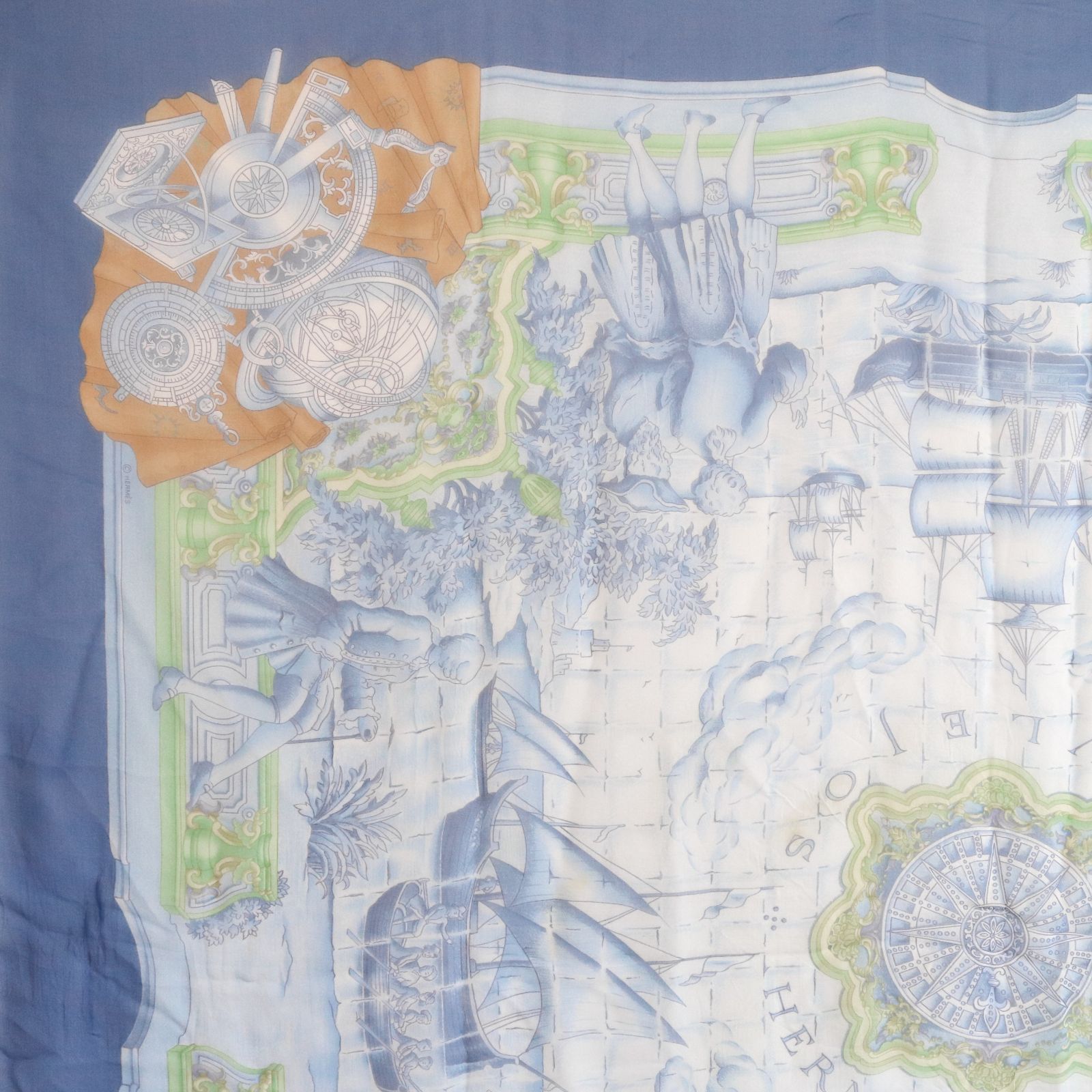 エルメススカーフカレ140 シースルー