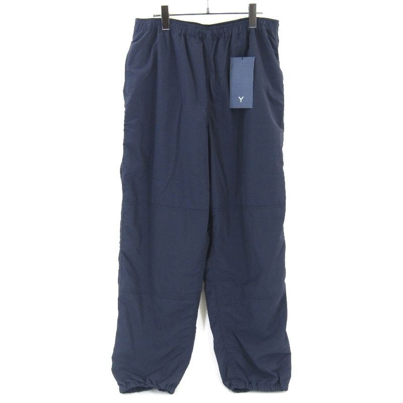 ♥ Y ワイ RECYCLE NYLON TAFFETA TR 165-4240363 リサイクル ナイロントラウザー イージーパンツ ネイビー L タグ付き 65008732