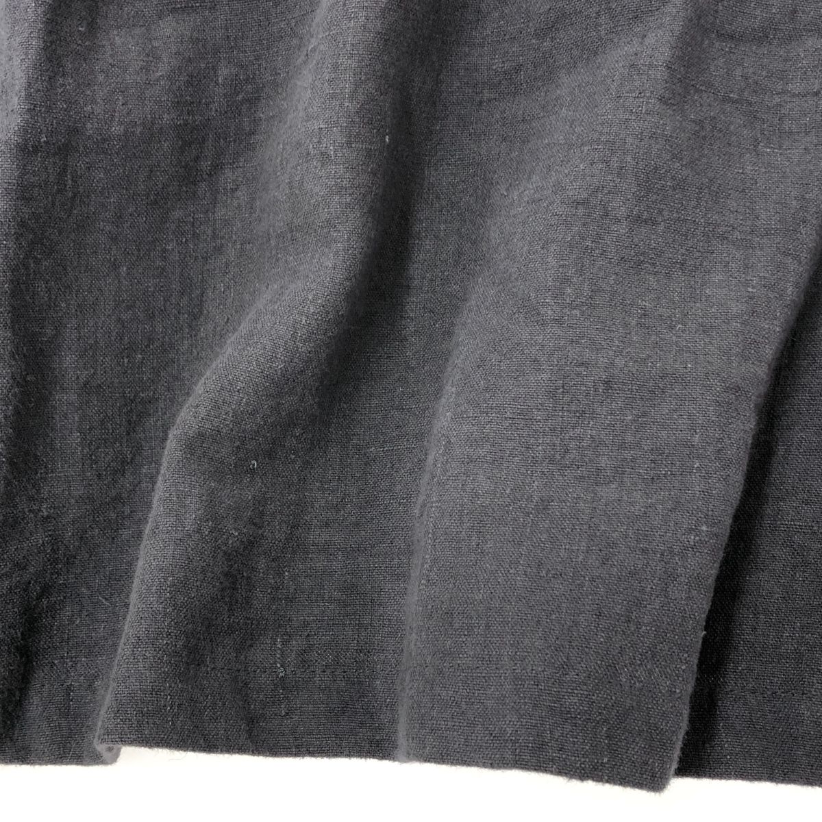 SUSURI ススリ リネンワンピース サイズ:M 長袖/異素材/ロング グレー  