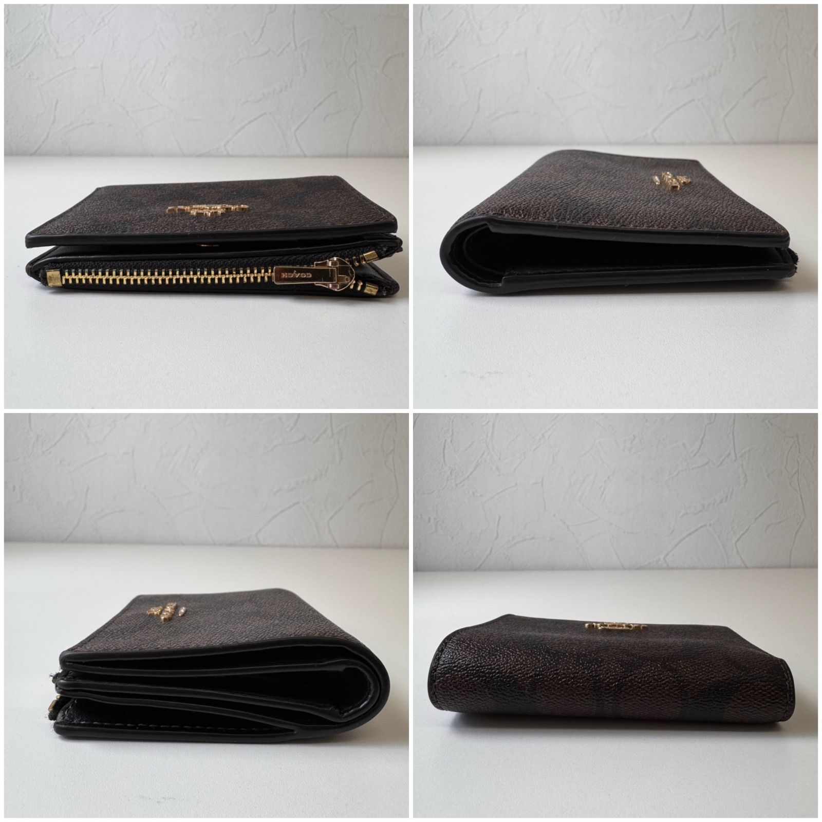 【美品】COACH スノーフレーク PVC コンパクトウォレット COACH 【並行輸入品】コーチ 財布 三つ折り 折財布 ミニ