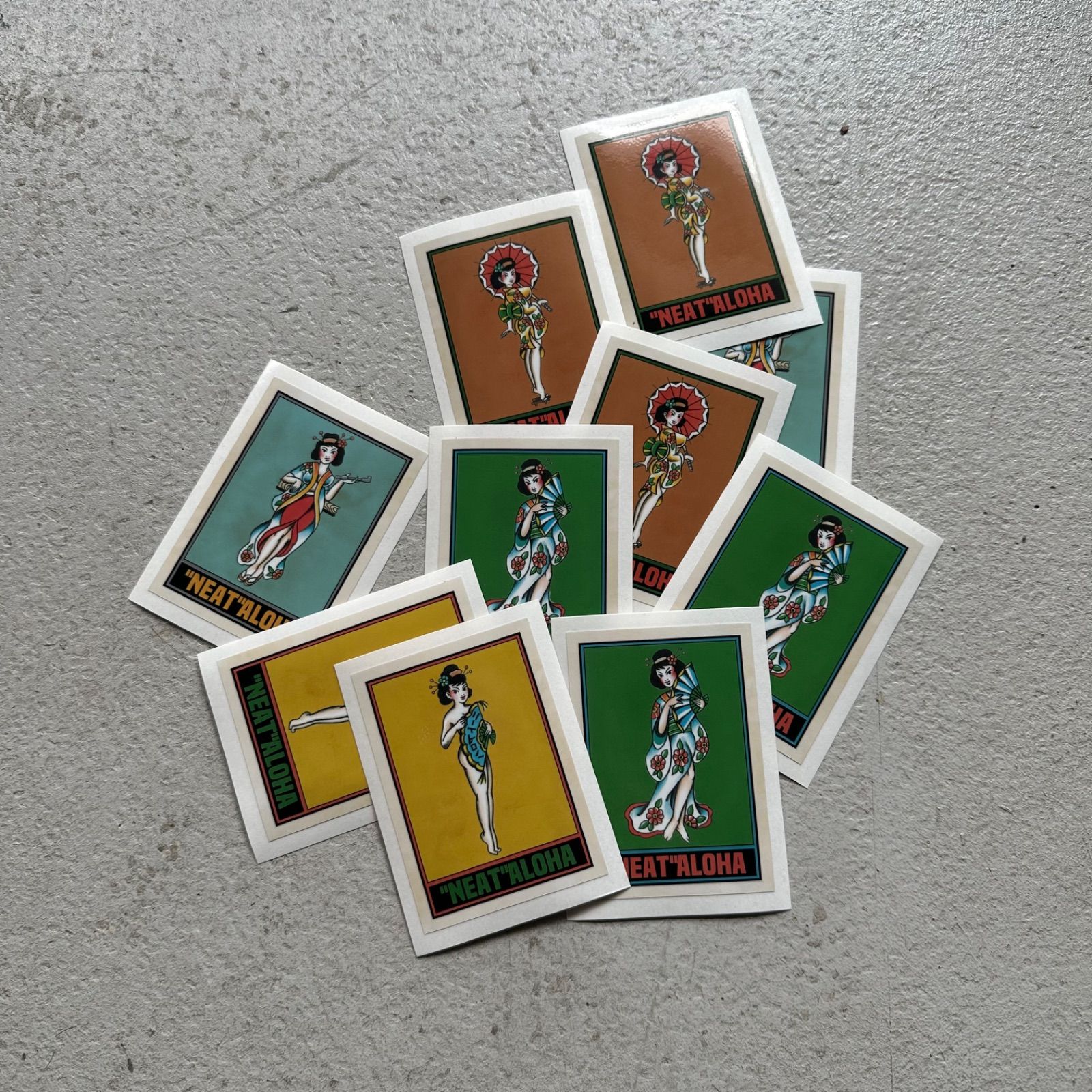 NEAT ALOHA レオパード柄 長袖シャツ　ニートアロハ NEAT ALOHA rayon shirt 