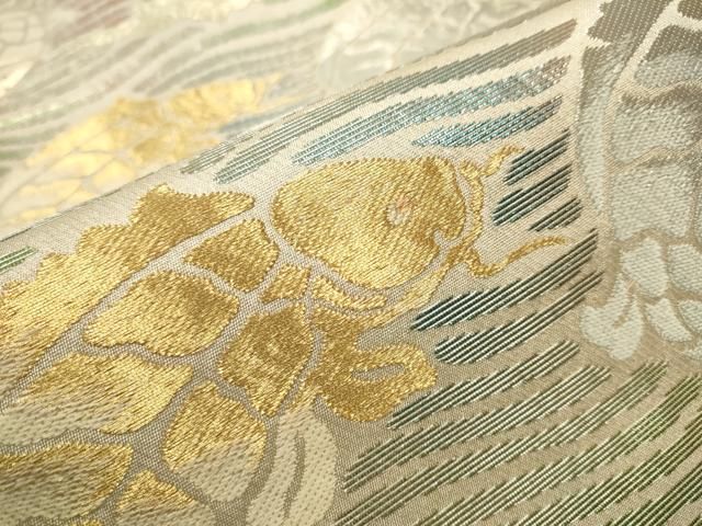 平和屋着物○六通柄袋帯 荒磯錦文 金銀糸 正絹 逸品 CAAT0849hy - メルカリ