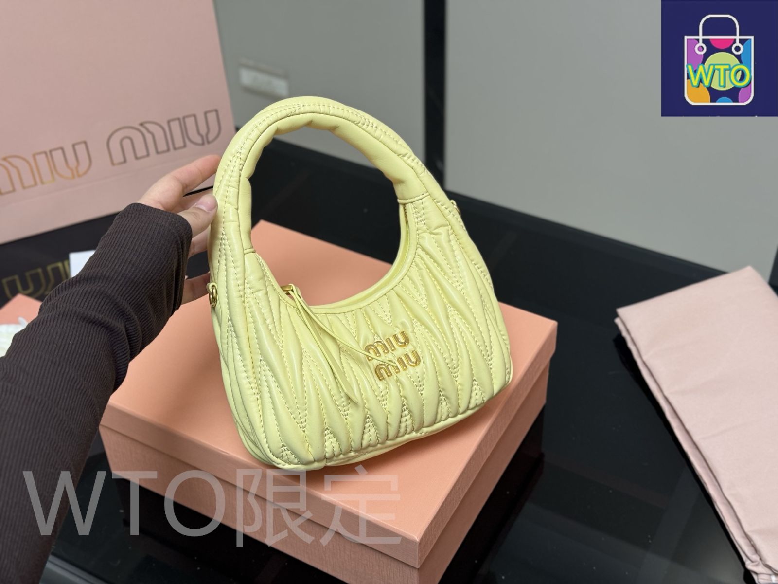MIU MIU ワンダー ホボバッグ ? 22×11cm [本日特価|新品未使用品