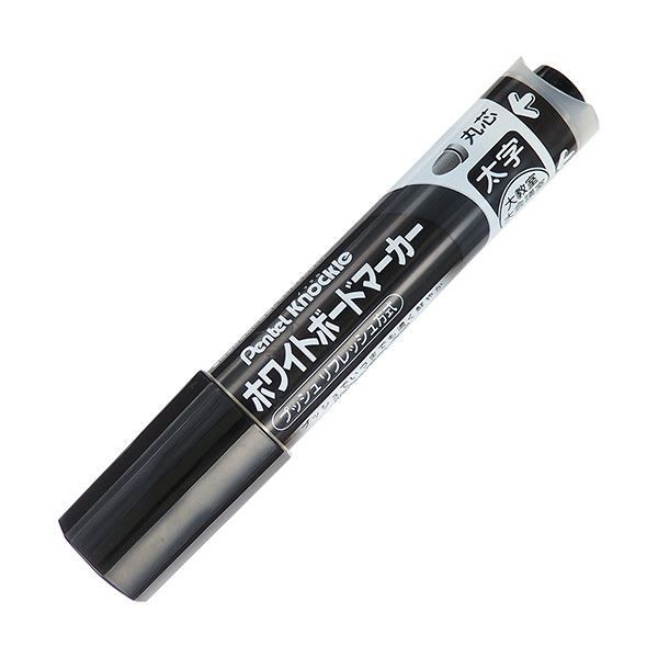 まとめ ぺんてる ホワイトボードマーカー ノックル 太字丸芯 黒 EMWL5W-A 1本 ×30セット