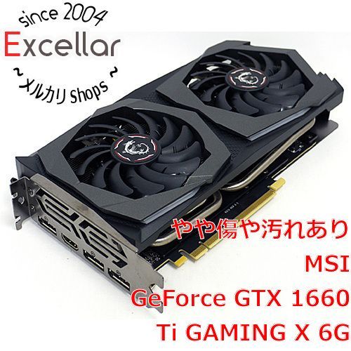 bn:7] MSI製グラボ GeForce GTX 1660 Ti GAMING X 6G PCIExp 6GB ...