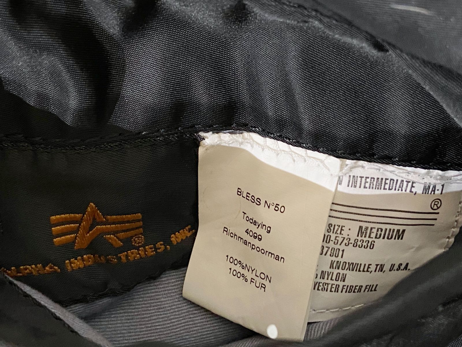 BLESS x ALPHA INDUSTRIES｜ブレス アルファ インダストリーズ Nº55