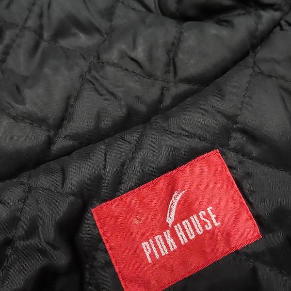 ピンクハウス PINKHOUSE ダッフルコート ロング フーディー ロゴ 花
