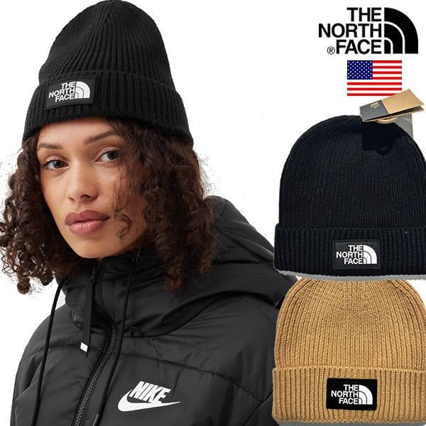 The North Face LOGO BOX CUFFED BEANIE ノースフェイス USAモデル ロゴ ビーニー ニットキャップ 【9657321526】