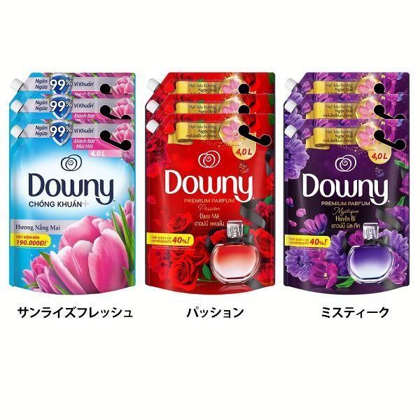 公式 柔軟剤 洗濯用洗剤 3個セット アジアンダウニー 4L P-G D