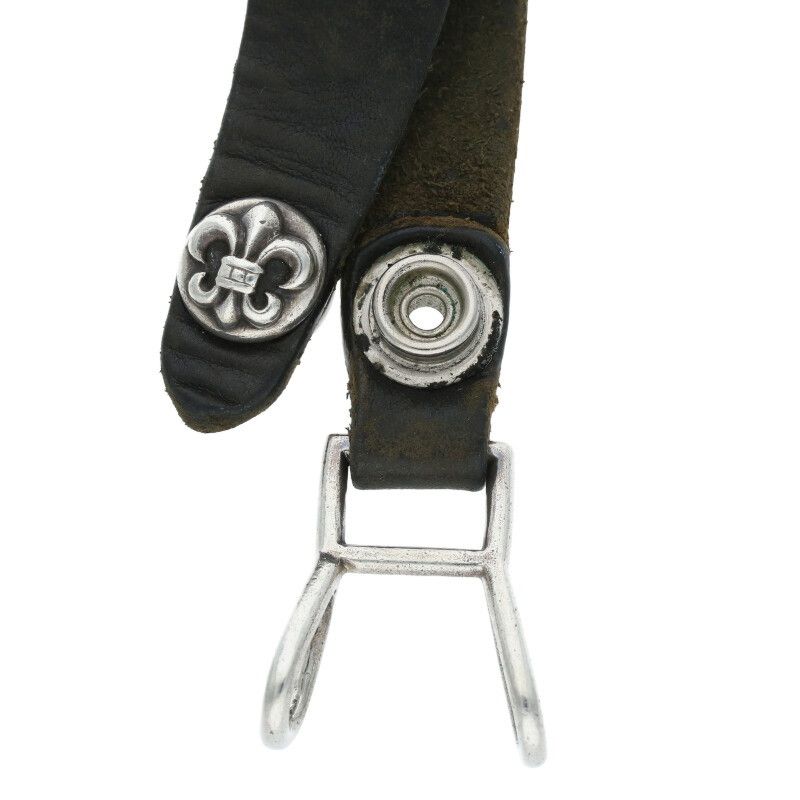 クロムハーツベルトループBSフレアボールボタンレザーベルトループ クロムハーツ BELT LOOP BSフレアボールボタンレザーベルトループ
