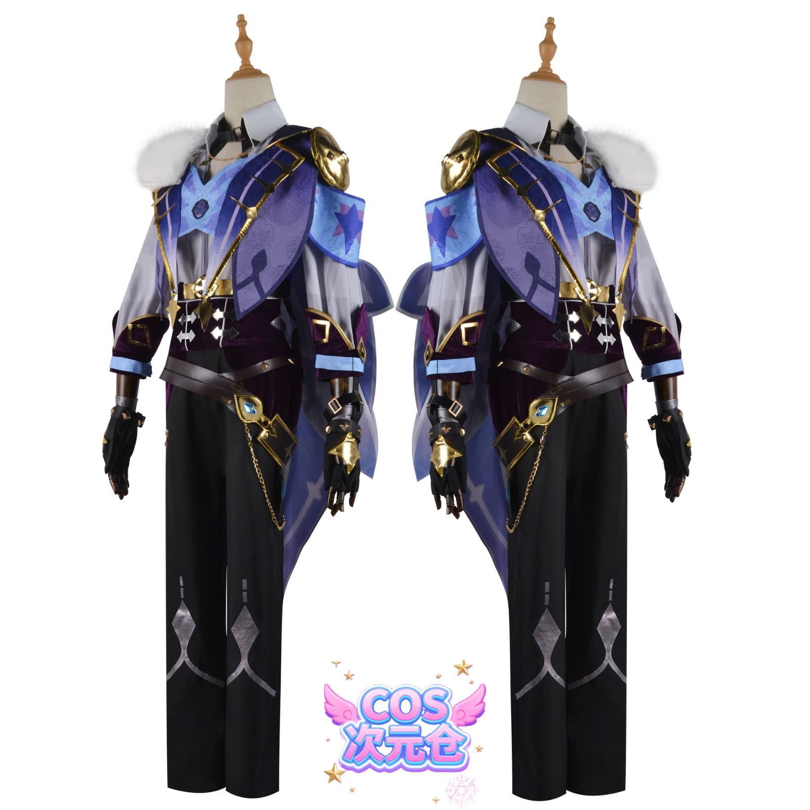 ガイア ウィッグ 靴 COSPLEE 原神 コスプレ衣装 Genshin メンバー コスチューム -ウイッグ-靴付き 全セット 高度還元 cosplay イベント パーテ