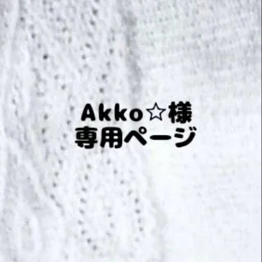 Akko☆様専用ページ - ARe 次回発送⇒11月10日 - メルカリ