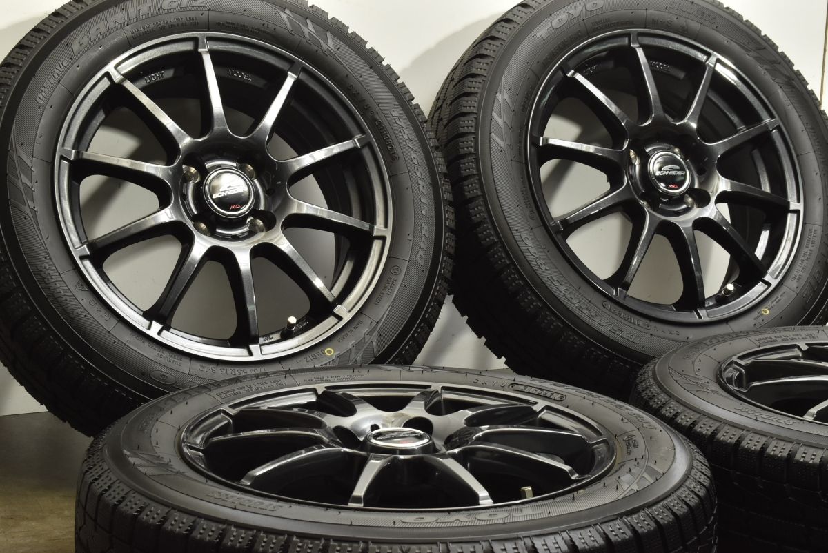 バリ溝】シュナイダー 15in 5.5J +40 PCD100 トーヨー