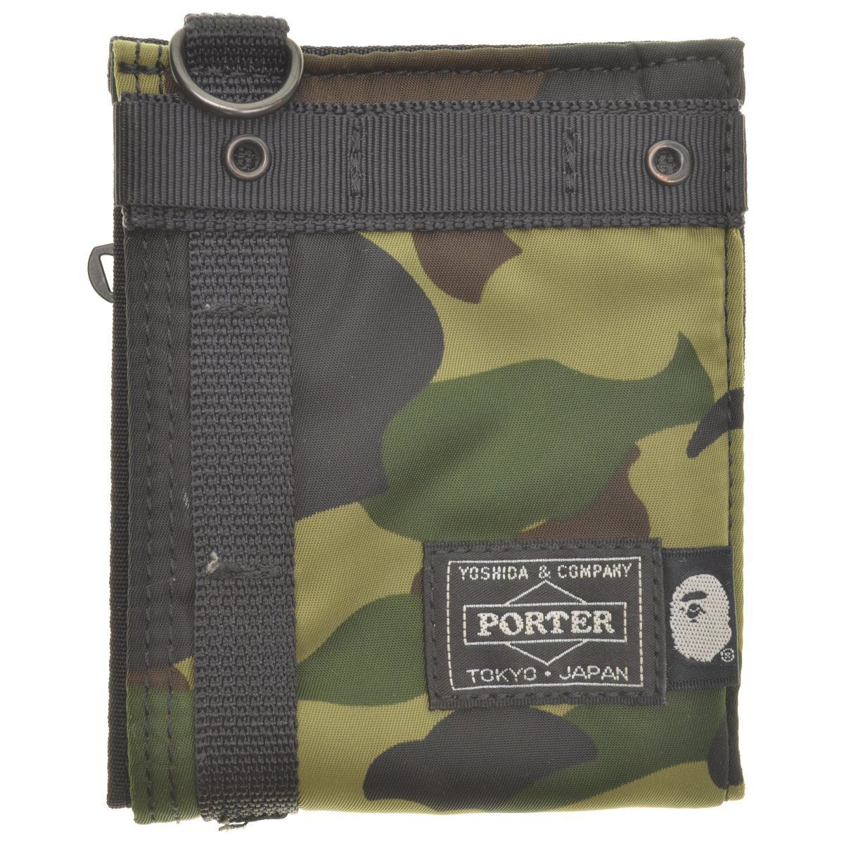 A エイプ ポーター 迷彩ミニウォレット PORTER BAPE カモフラ 財布