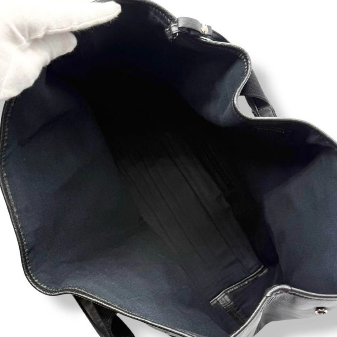 バレンシアガ ネイビーカバス M トートバッグ ブラック ポーチ付き