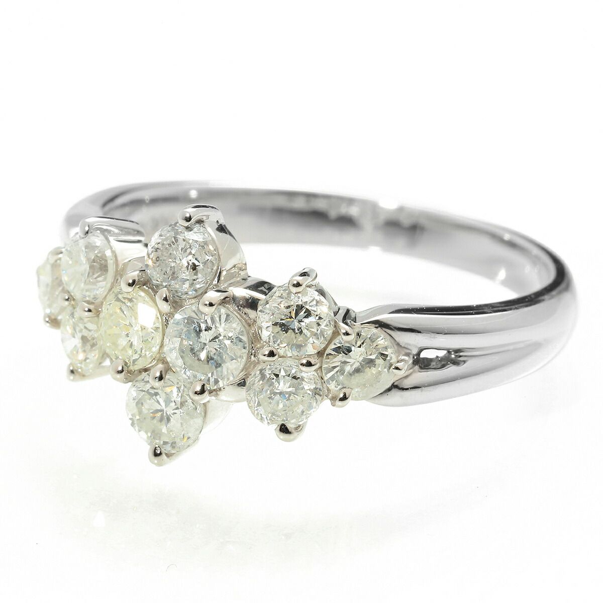 新品仕上済】 ダイヤモンド 1.00ct プラチナ Pt900 リング I1クラス 13 