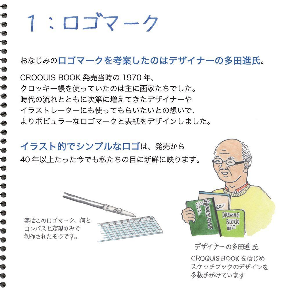 マルマン スケッチブック Mサイズ クロッキー 帳 白クロッキー紙