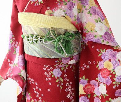 振袖 身長144-159cm 赤 re-029