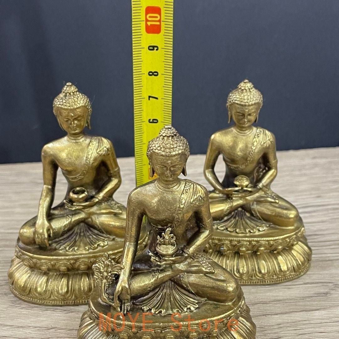 仏教美術 仏像 三宝仏 銅製 仏像 彫刻 置物 開運 風水 工芸品 仏教美術 仏像 三宝仏 銅製 仏像 彫刻 置物 開運 風水 工芸品 仏教美術 黄