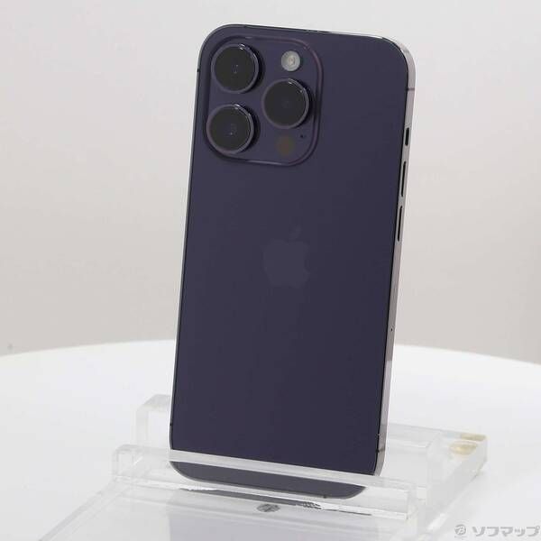 中古品〕 iPhone14 Pro 128GB ディープパープル MQ0F3J／A SIM