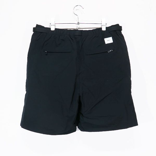 WTAPS ダブルタップス 19SS TRACKS SHORTS/SHORTS.NYLON.TUSSAH 191BRDT-PTM03 トラックス  ショーツ ナイロン タッサー ブラック ショート ハーフ パンツ ボトムス