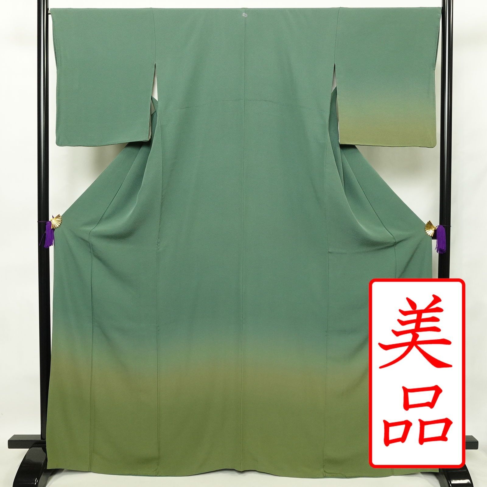 粋　　　正絹　付け下げ　緑系　未使用 8b5ad79b7c1acc8b7759da1c67c459