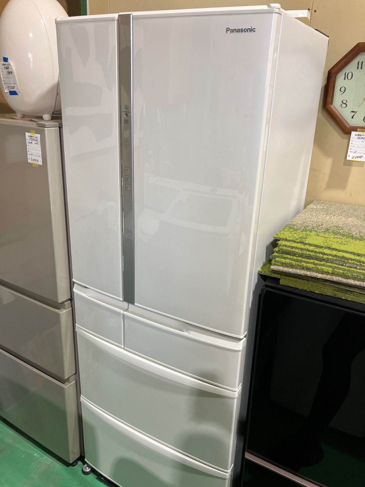 Panasonic 2025年製 パナソニックNR-FVF45S1-W 大型冷蔵庫 白 ホワイト 家電 倉庫前引き取り げあり
