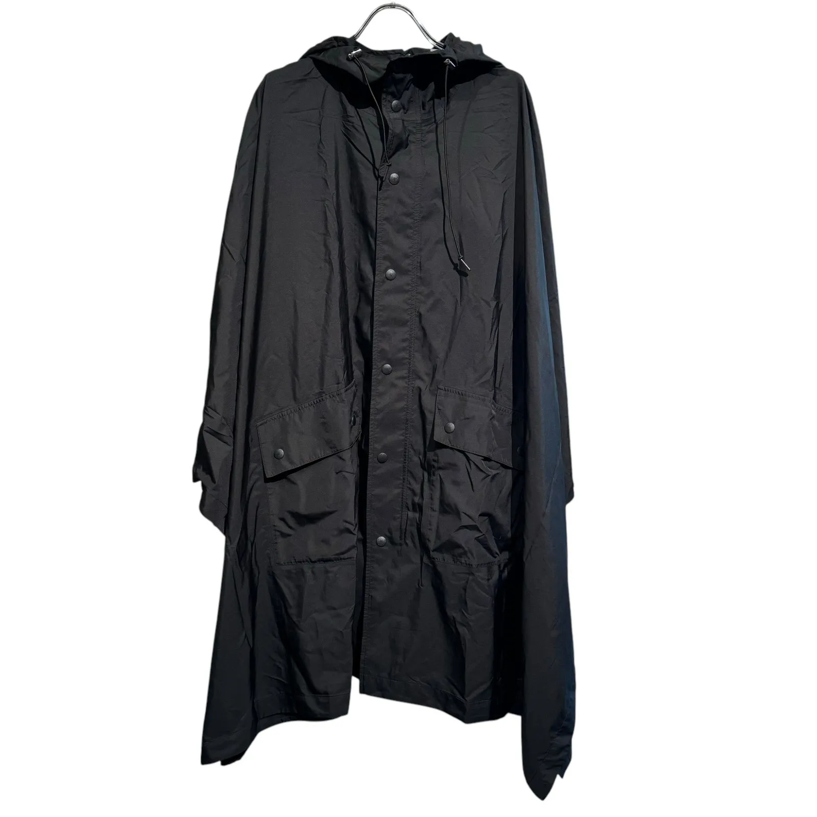 未使用級★トラディショナルウェザーウェア ポンチョ ポケット付 ベイクルーズ 黒 未使用級☆トラディショナルウェザーウェア ポンチョ ポケット付
