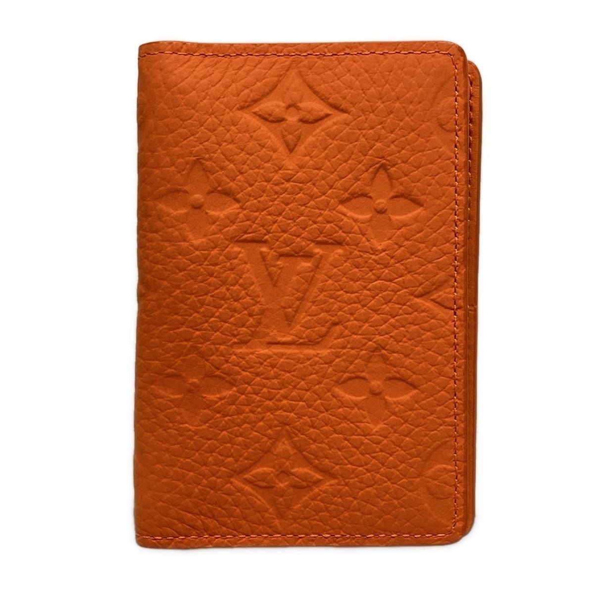 LOUIS VUITTON ルイヴィトン カードケース トリヨンモノグラム オーガナイザードゥポッシュ M81546 ボルケーノオレンジ レザー 牛革