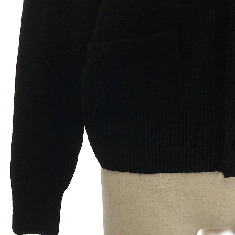 sacai - 【美品】  sacai / サカイ | 2023AW | Chiffon Mix Wool Knit Cardigan ウールカーディガン | 1 | ブラック | レディース 美品】 sacai / サカイ | 2023AW | Chiffon Mix Wool Knit Cardigan
